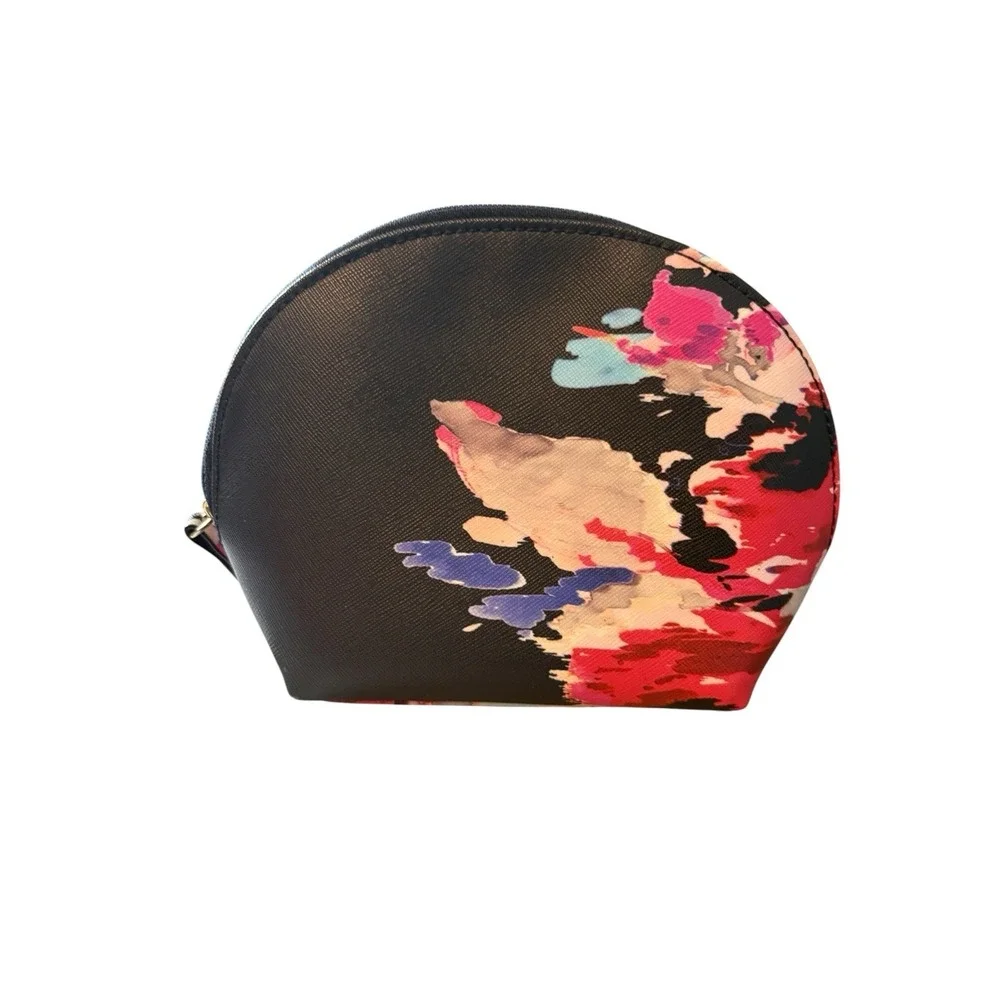 Kate‎ Spade New York Sylvia Floral Bouquet Medium Dome Cosmetic Bag Travel Zip